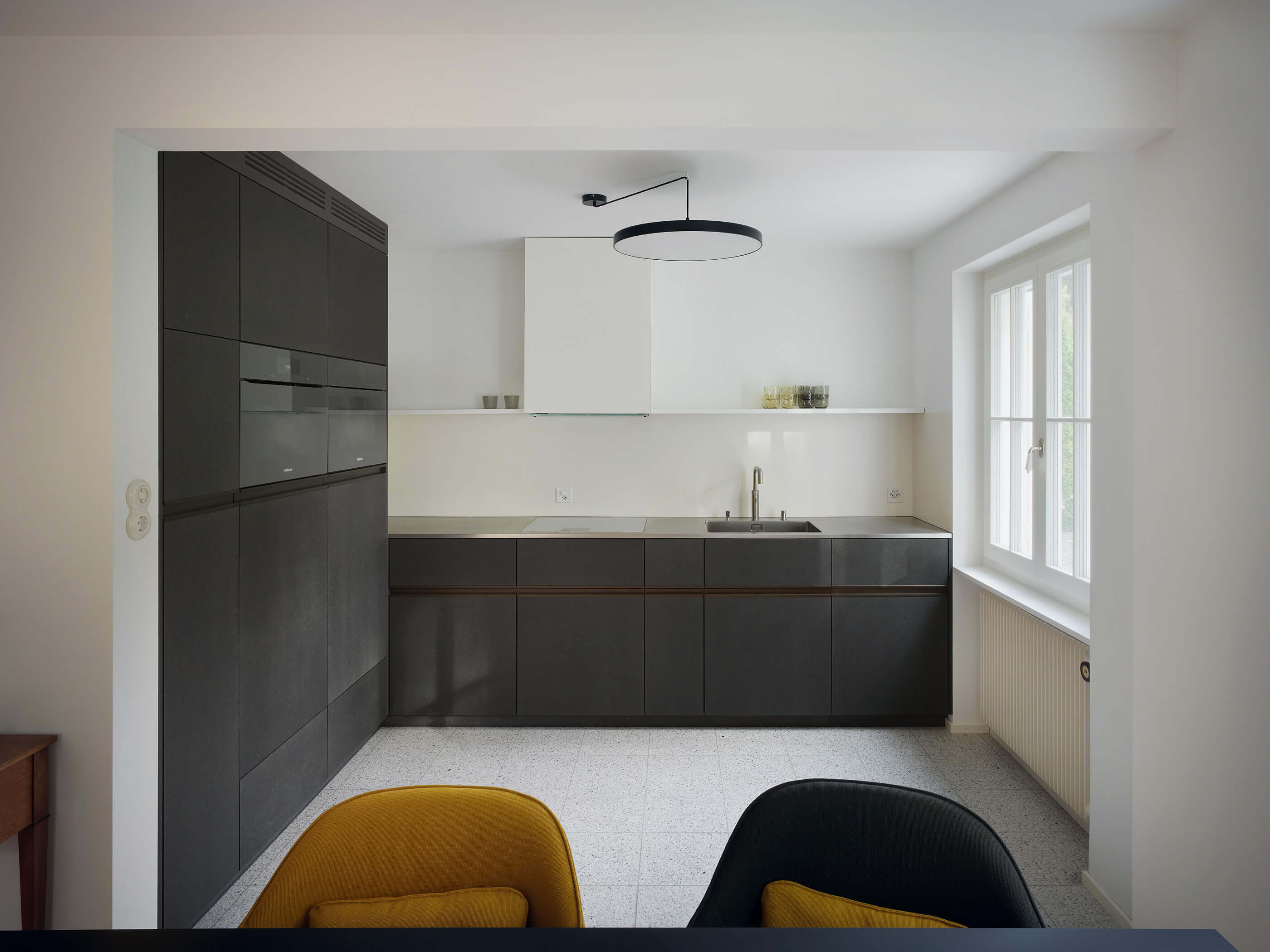 Küche MDF Schwarz